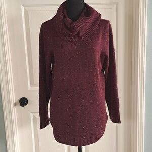 St. John's Bay Soft Speckled Lightweight Crowl Neck Pullover Knit Sweater